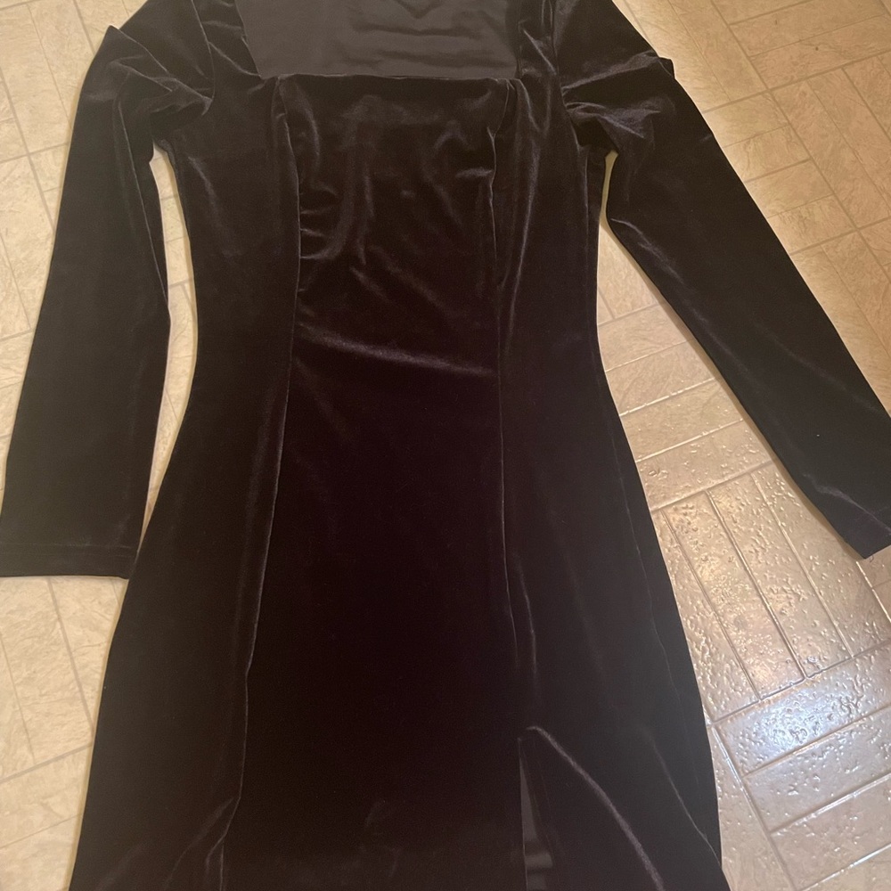 Velvet mini dress